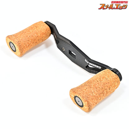 【ダイワxSLPワークス】 23RCSB 80mmカーボンクランクハンドル I型ノンコートコルクノブ装着 ダイワ左ナット&リテーナー付 DAIWAxSLP-WORKS CARBON CRUNK HANDLE