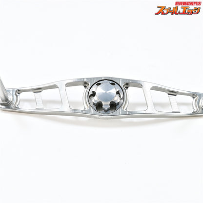 【ZPI】 ゼロス マシンカットハンドル 92mm シルバー/シルバー シマノ右用 ノブ無モデル ZPI ZELOS