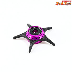 【KTF】 IXA 軽量オフセット カーボンスタードラグ スクエアナットタイプ パープル ダイワ用 オシレーティングポスト/ゼロアジャスター/アルミHEXビス付