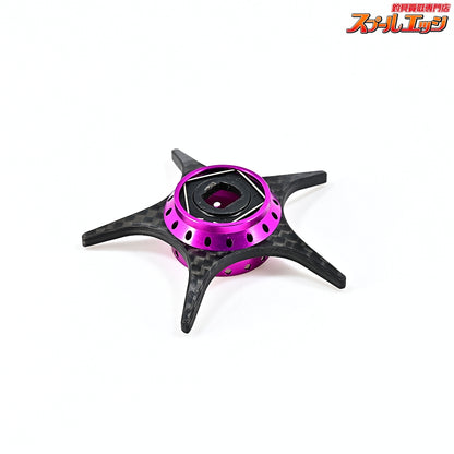 【KTF】 IXA 軽量オフセット カーボンスタードラグ スクエアナットタイプ パープル ダイワ用 オシレーティングポスト/ゼロアジャスター/アルミHEXビス付