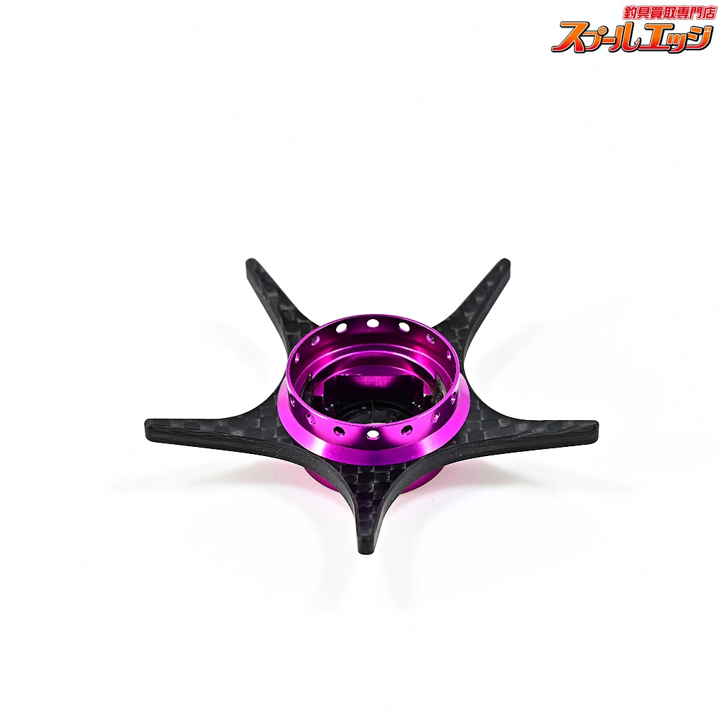 【KTF】 IXA 軽量オフセット カーボンスタードラグ スクエアナットタイプ パープル ダイワ用 オシレーティングポスト/ゼロアジャスター/アルミHEXビス付