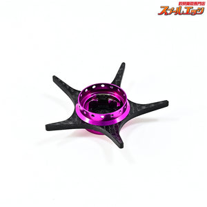 【KTF】 IXA 軽量オフセット カーボンスタードラグ スクエアナットタイプ パープル ダイワ用 オシレーティングポスト/ゼロアジャスター/アルミHEXビス付