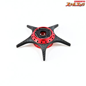 【KTF】 IXA 軽量オフセット カーボンスタードラグ スクエアナットタイプ レッド ダイワ用 オイルインジェクション/ハンドルファスナー/オシレーティングポスト/アルミHEXビス付