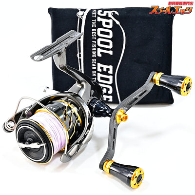 【シマノ】 20ツインパワー C3000MHG ゴメクサス100mmカーボンハンドル&リールスタンド装着 SHIMANO TWIN POWER
