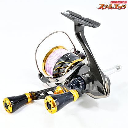 【シマノ】 20ツインパワー C3000MHG ゴメクサス100mmカーボンハンドル&リールスタンド装着 SHIMANO TWIN POWER