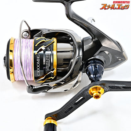 【シマノ】 20ツインパワー C3000MHG ゴメクサス100mmカーボンハンドル&リールスタンド装着 SHIMANO TWIN POWER