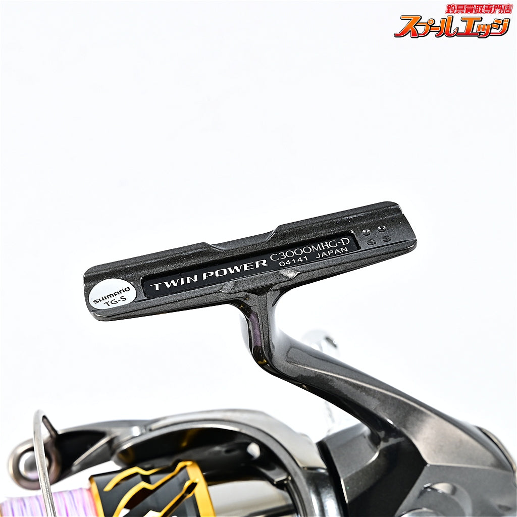 【シマノ】 20ツインパワー C3000MHG ゴメクサス100mmカーボンハンドル&リールスタンド装着 SHIMANO TWIN POWER