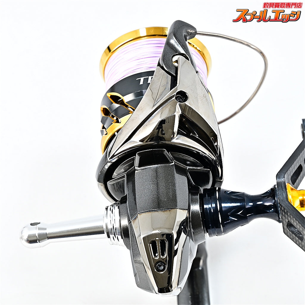 【シマノ】 20ツインパワー C3000MHG ゴメクサス100mmカーボンハンドル&リールスタンド装着 SHIMANO TWIN POWER