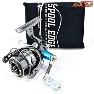【シマノ】 21コンプレックス XR C2000 F4 HG ZPIカーボンハンドル 47.5mm&IOS アクリスタノブ クリアブルー&シマノ純正リールスタンド装着 SHIMANO COMPLEX