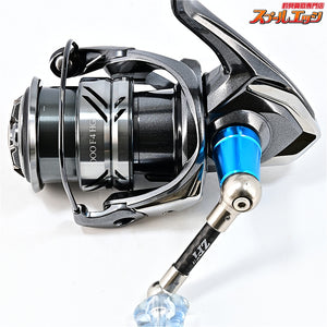 【シマノ】 21コンプレックス XR C2000 F4 HG ZPIカーボンハンドル 47.5mm&IOS アクリスタノブ クリアブルー&シマノ純正リールスタンド装着 SHIMANO COMPLEX