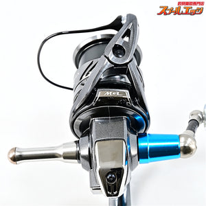【シマノ】 21コンプレックス XR C2000 F4 HG ZPIカーボンハンドル 47.5mm&IOS アクリスタノブ クリアブルー&シマノ純正リールスタンド装着 SHIMANO COMPLEX