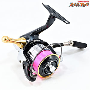 【シマノ】 12ヴァンキッシュ C2000S ZPIカーボンハンドル 45mm&キャップインフラットノブSプレミアム&夢屋アルミリールスタンドゴールド装着 SHIMANO Vanquish