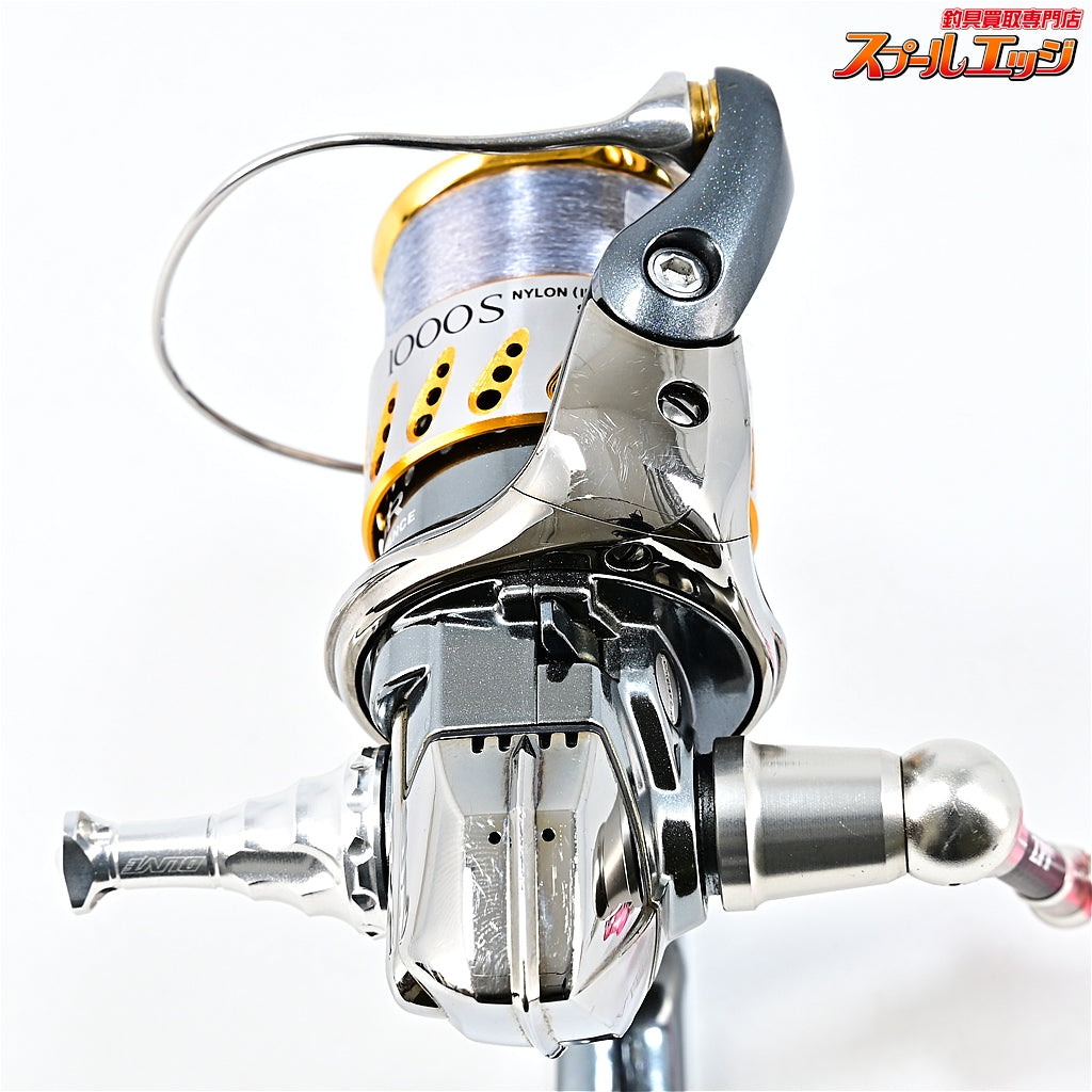 【シマノ】 07ステラ 1000S ZPIカーボンハンドル45mm&IOS アクリスタノブ ピンク&ドライブ Iアーム ショートタイプ装着 SHIMANO STELLA