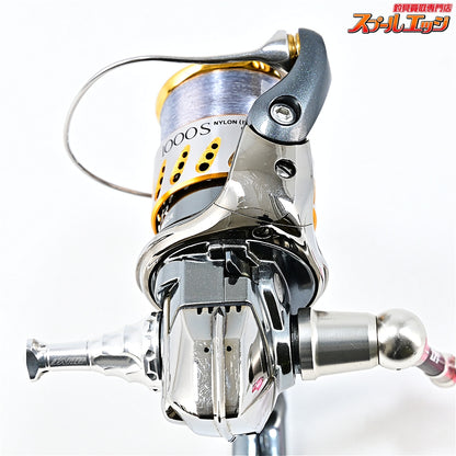 【シマノ】 07ステラ 1000S ZPIカーボンハンドル45mm&IOS アクリスタノブ ピンク&ドライブ Iアーム ショートタイプ装着 SHIMANO STELLA
