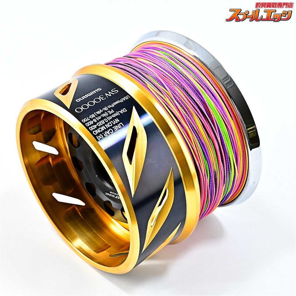 【シマノ】 20ステラ SW30000 純正スプール 未使用PEライン よつあみオムニウムX8アップグレード12号400m装着 SHIMANO STELLA