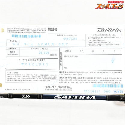 【ダイワ】 22ソルティガ SLJ 60MLB DAIWA SALTIGA SLJ マダイ タチウオ イナダ K_227
