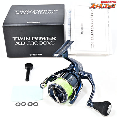 【シマノ】 21ツインパワー XD C3000XG 未使用PEラインピットブル0.8号200m装着 SHIMANO TWIN POWER