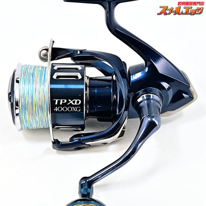 【シマノ】 21ツインパワー XD 4000XG ゴメクサス38mmラウンドノブ&ゴメクサスチタンカラーラインローラー装着 SHIMANO TWIN POWER