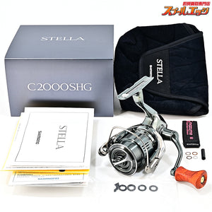 【シマノ】 22ステラ C2000SHG カスタムウッドハンドルノブ装着 SHIMANO STELLA