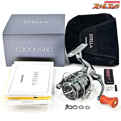 【シマノ】 22ステラ C2000SHG カスタムウッドハンドルノブ装着 SHIMANO STELLA