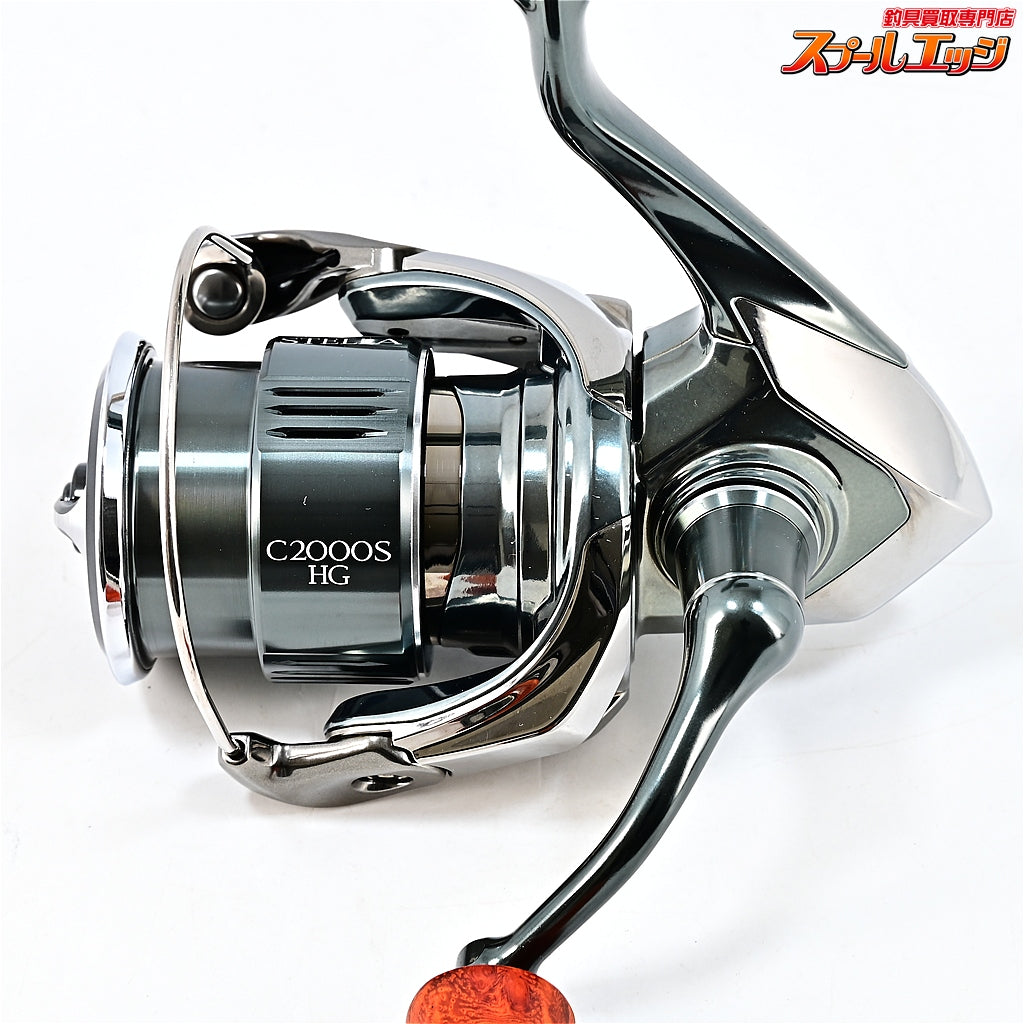 【シマノ】 22ステラ C2000SHG カスタムウッドハンドルノブ装着 SHIMANO STELLA