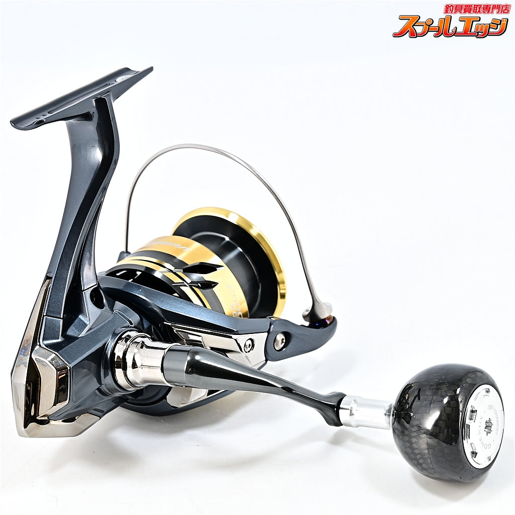 【シマノ】 25アルテグラ C5000XG ゴメクサス カーボンハンドルノブ&ラインローラー装着 SHIMANO ULTEGRA