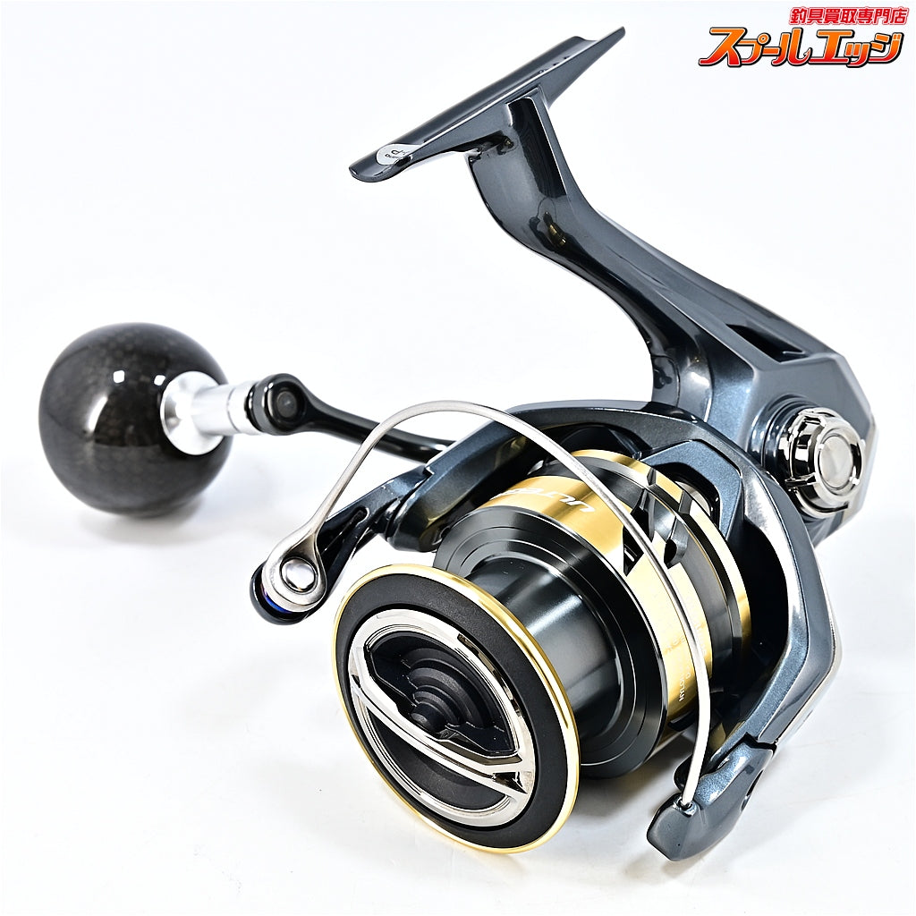 【シマノ】 25アルテグラ C5000XG ゴメクサス カーボンハンドルノブ&ラインローラー装着 SHIMANO ULTEGRA