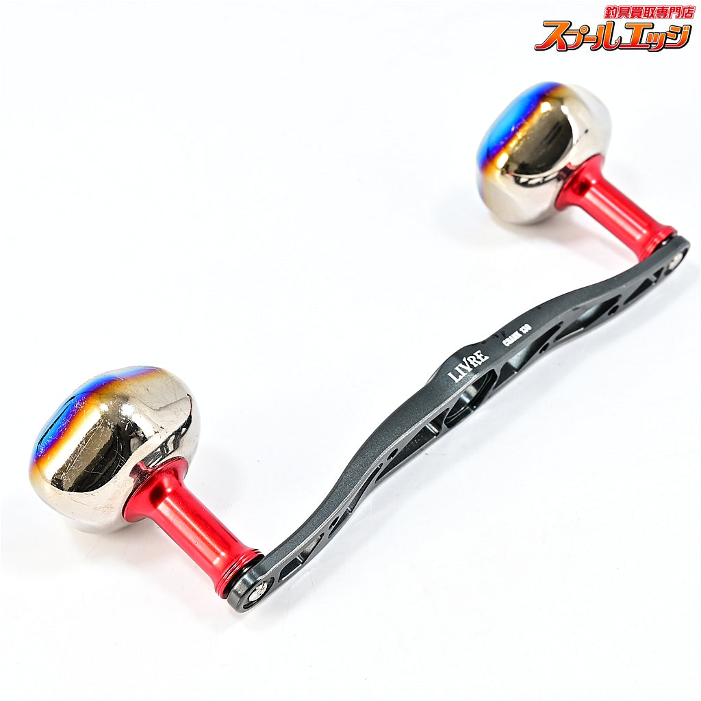 【リブレ】 クランク 130 ガンメタ PT35ノブチタン ダイワ右用センターナット付 LIVRE CRANK