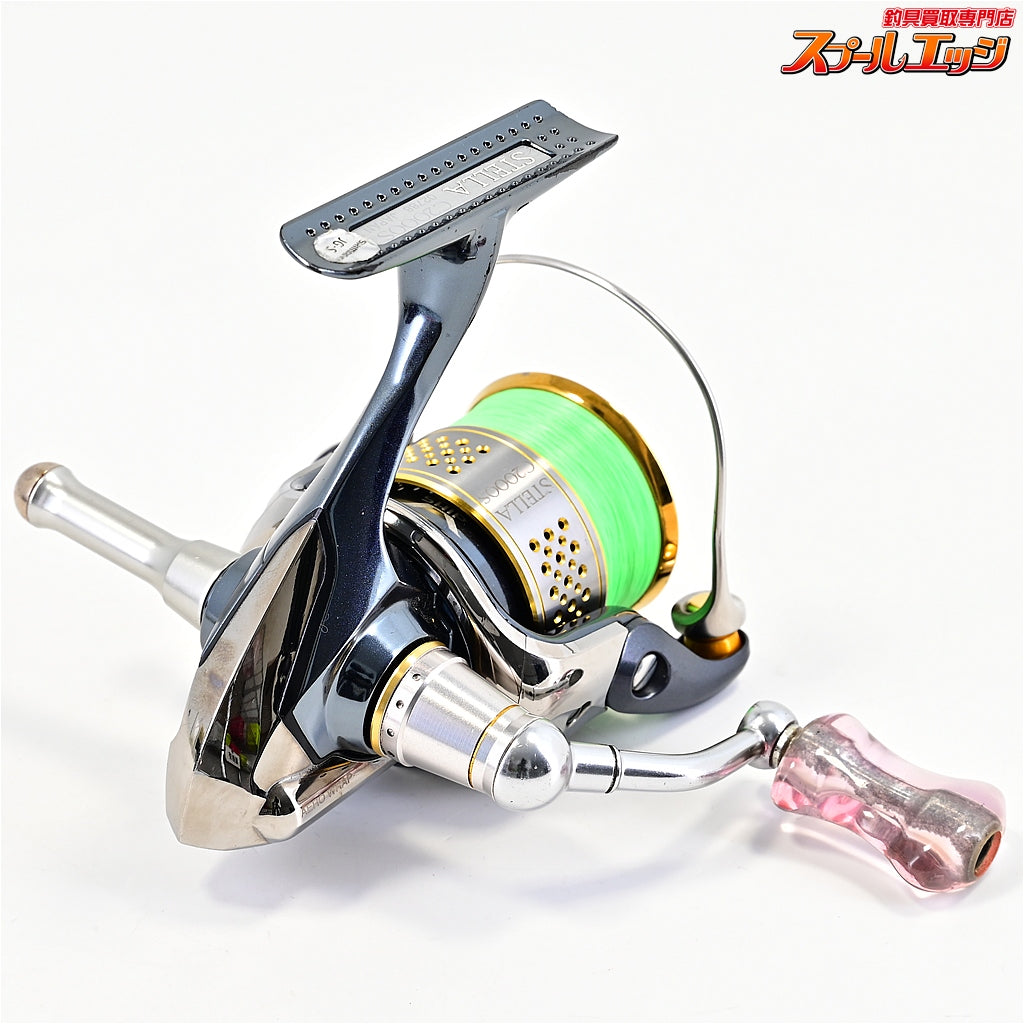 【シマノ】 10ステラ C2000S IOSファクトリーアクリスタノブ&シマノアオリスタンド装着 SHIMANO STELLA
