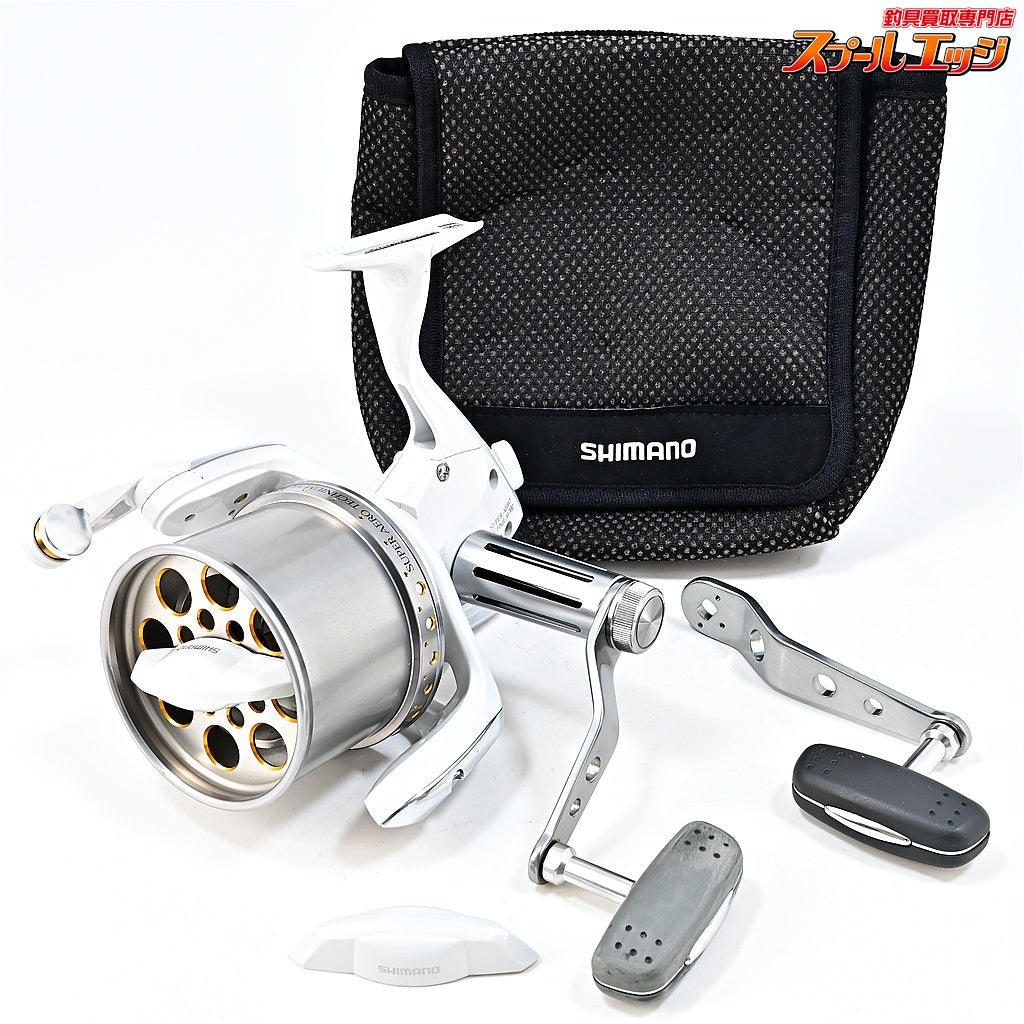 【シマノ】 03スーパーエアロテクニウム Mg 0.8/1.0号 純正ドラグノブ&ハンドル付 左巻き SHIMANO SUPER AERO TECHNIUM Mg