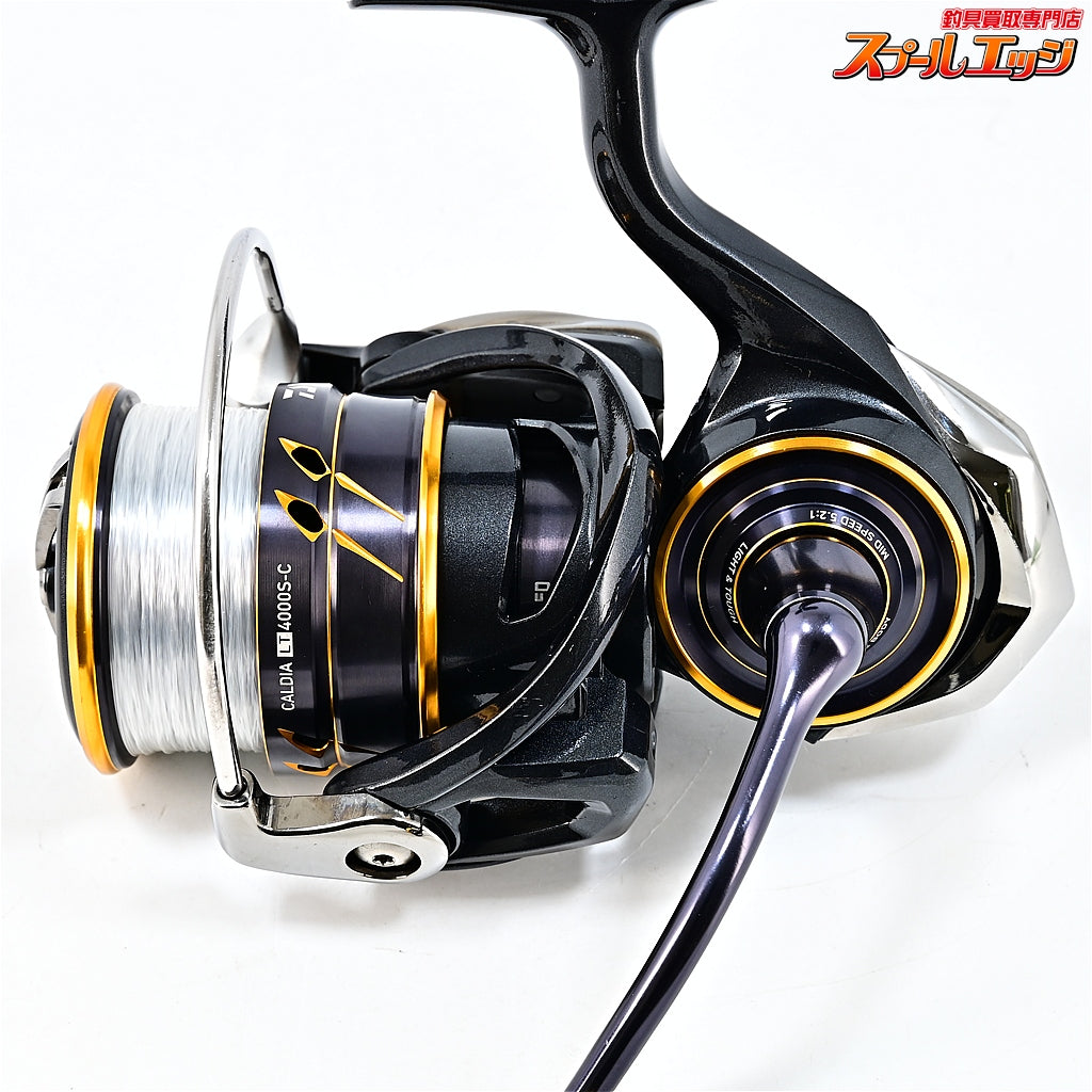 【ダイワ】 21カルディア LT 4000S-C RCS EVAハンドルノブ パワーライトS 23mm ゴールド装着 DAIWA CALDIA