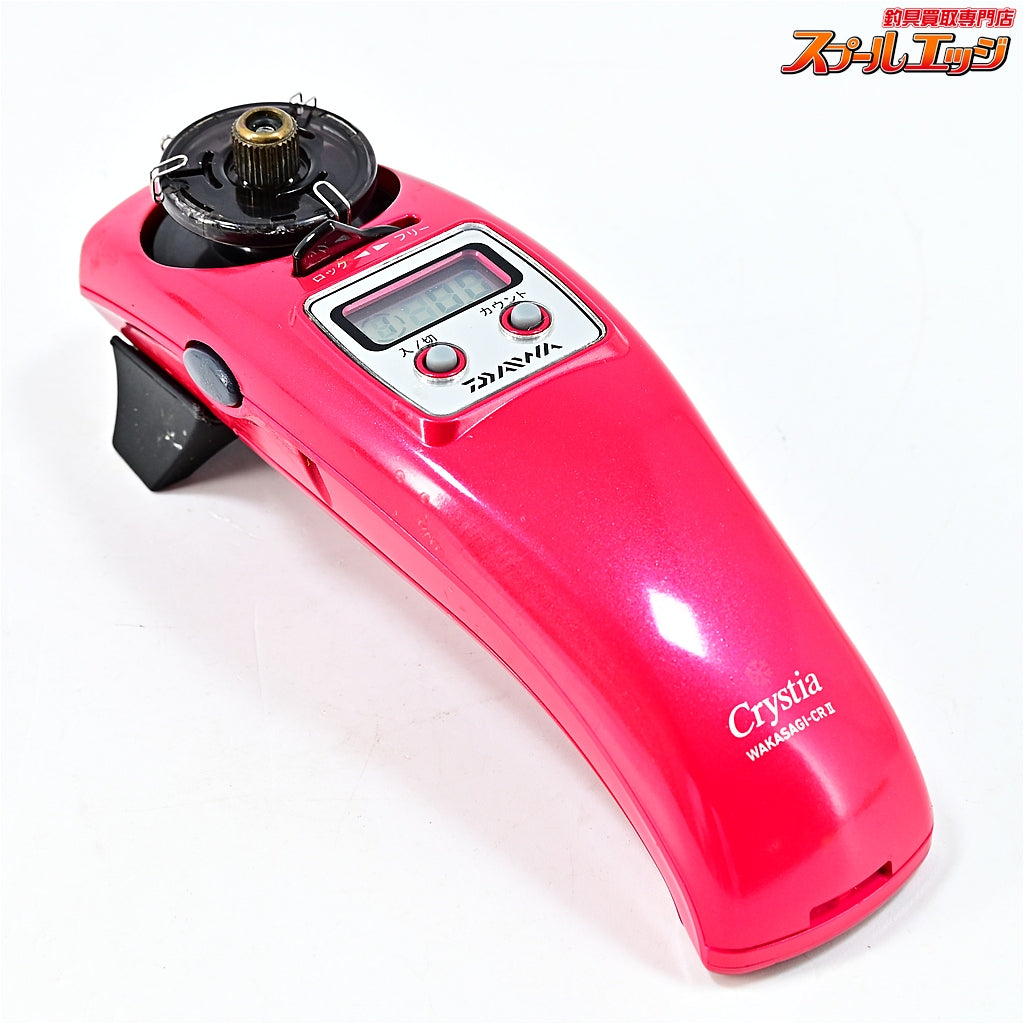 【ダイワ】 クリスティア ワカサギ CRII レッド ワカサギ用電動リール 八坂製作所 への字可変アダプター付 DAIWA Crystia WAKASAGI