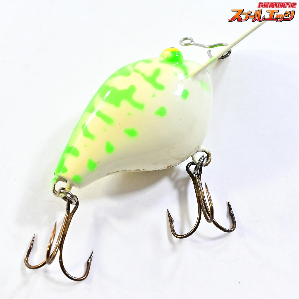 【バルサ50】 オリジナル ディープ グリーンコーチ 西岡サイン入り 非純正フック装着 BALSA Deep 淡水用ルアー K_060