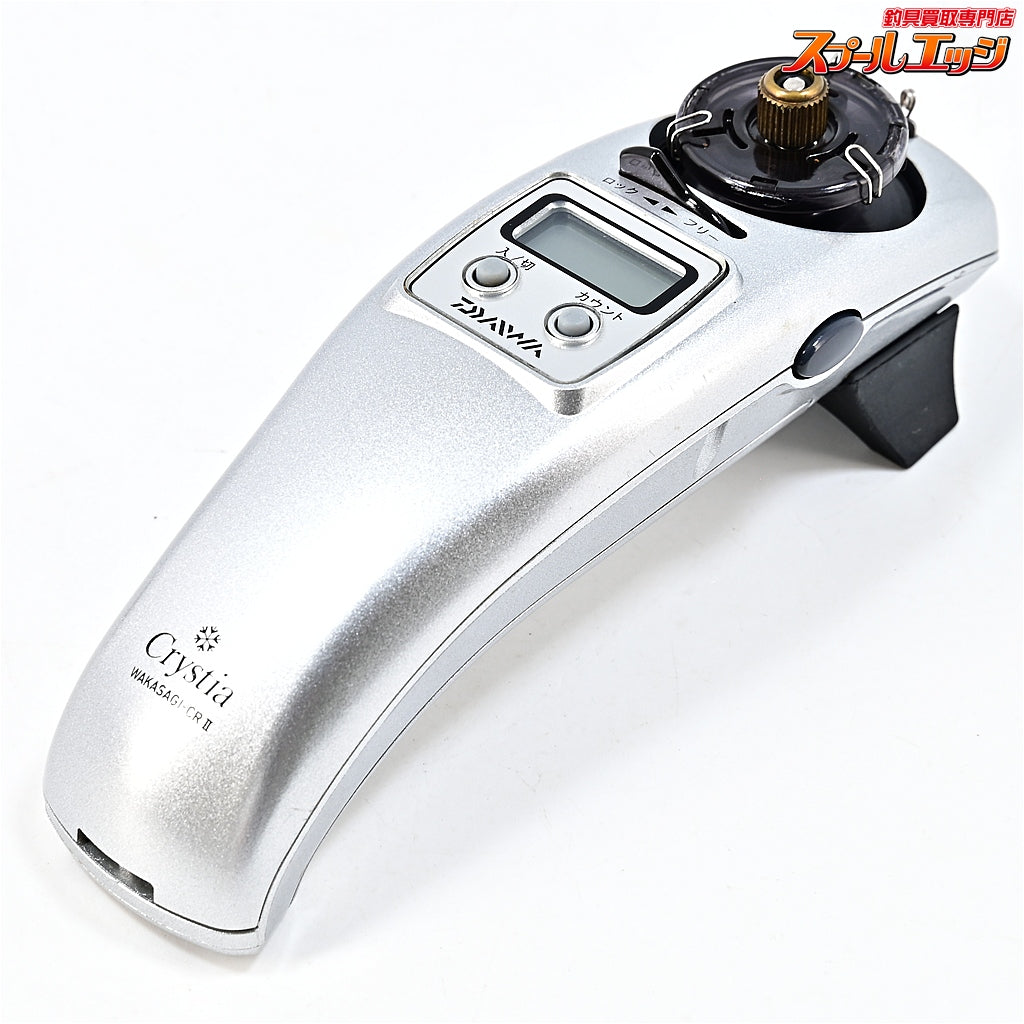【ダイワ】 クリスティア ワカサギ CRII シルバー ワカサギ用電動リール 八坂製作所 への字可変アダプター付 DAIWA Crystia WAKASAGI