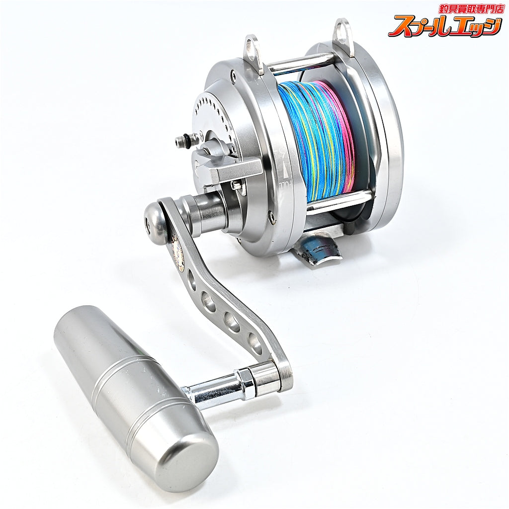 【アルテクノス】 N20-EV シングルスピード ナロー CCMカスタムハンドル装着 CCMチューン キャパPE8号300m ギア比4.4:1 ALUTECNOS 船用両軸リール