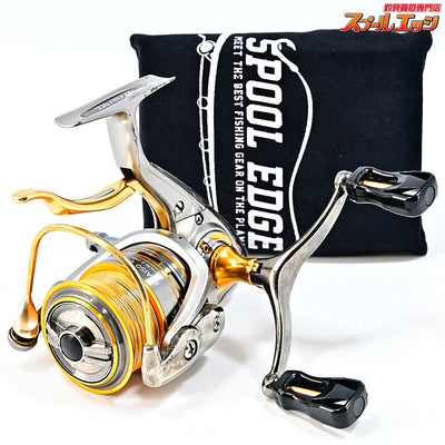 【ダイワ】 13プレイソ 2500HLBD 90mmダブルハンドル&ゴメクサスリールスタンド装着 DAIWA PLAISO