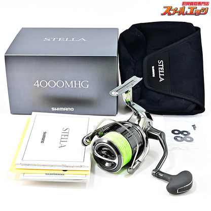 【シマノ】 22ステラ 4000MHG 未使用PEラインピットブル4ライム1.2号200m装着 SHIMANO STELLA