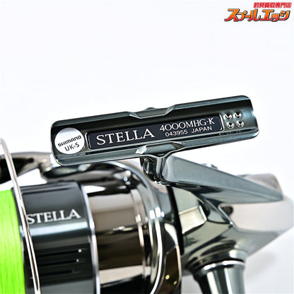 【シマノ】 22ステラ 4000MHG 未使用PEラインピットブル4ライム1.2号200m装着 SHIMANO STELLA
