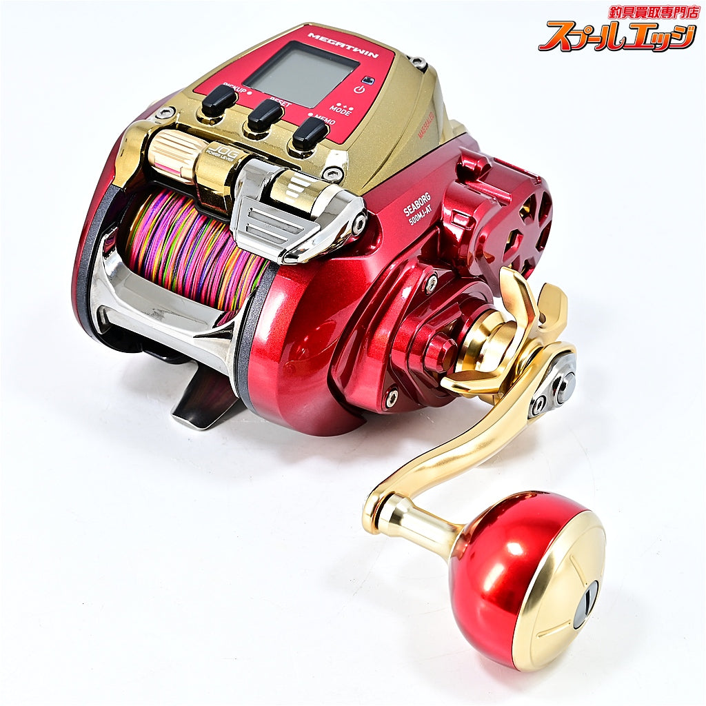 【ダイワ】 22シーボーグ 500MJ-AT 使用距離0km 使用0時間 未使用PEライン Xブレイドオムニウム5号400m装着 DAIWA SEABORG