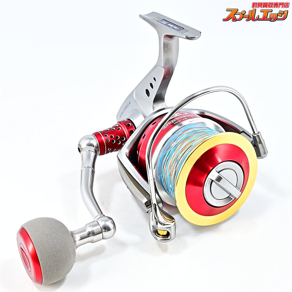 【ダイワ】 10ソルティガ 6000GT SOM 80mmハンドル&EVA45mmノブ & ST6000Fスプールレッド装着 ST6500VII付 DAIWA SALTIGA