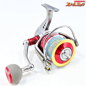 【ダイワ】 10ソルティガ 6000GT SOM 80mmハンドル&EVA45mmノブ & ST6000Fスプールレッド装着 ST6500VII付 DAIWA SALTIGA