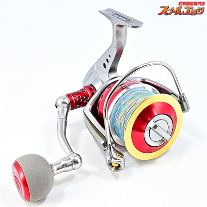 【ダイワ】 10ソルティガ 6000GT SOM 80mmハンドル&EVA45mmノブ & ST6000Fスプールレッド装着 ST6500VII付 DAIWA SALTIGA