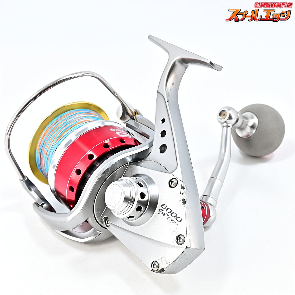 【ダイワ】 10ソルティガ 6000GT SOM 80mmハンドル&EVA45mmノブ & ST6000Fスプールレッド装着 ST6500VII付 DAIWA SALTIGA