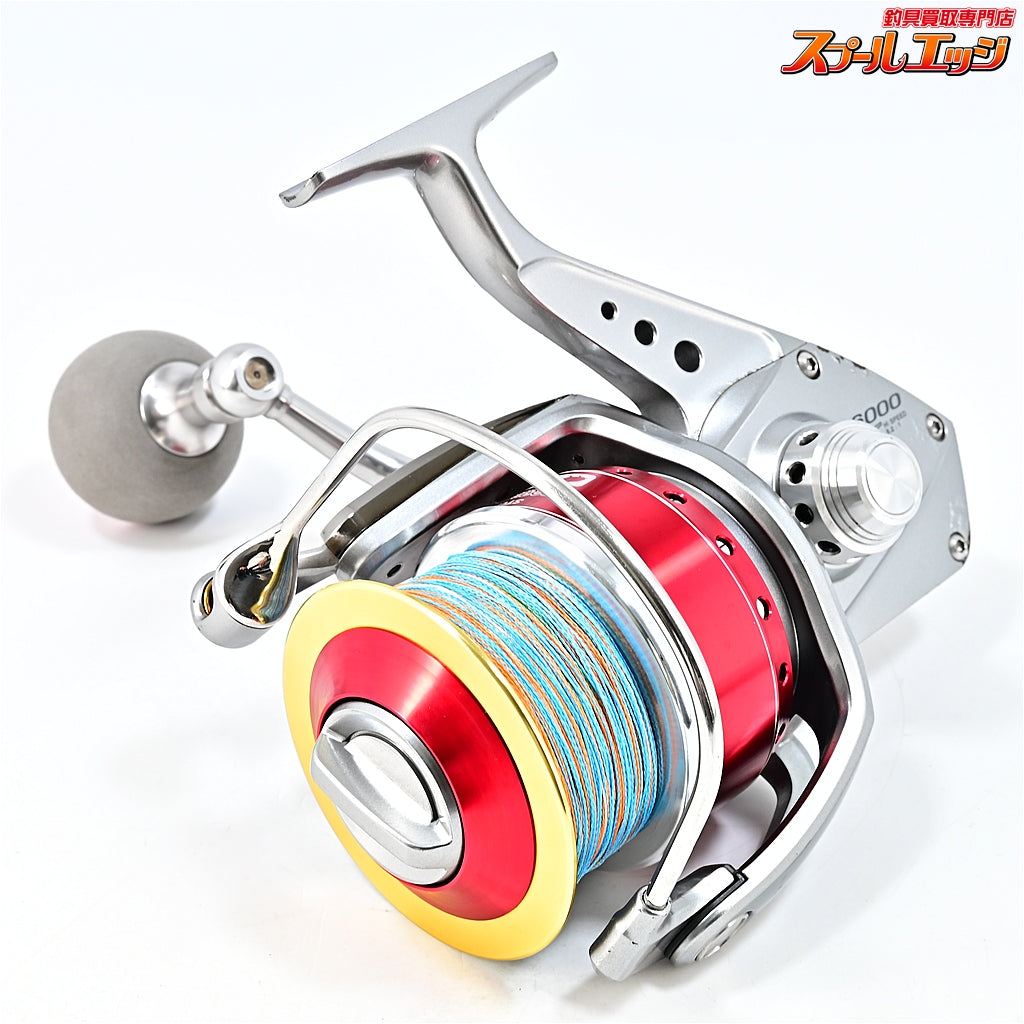 【ダイワ】 10ソルティガ 6000GT SOM 80mmハンドル&EVA45mmノブ & ST6000Fスプールレッド装着 ST6500VII付 DAIWA SALTIGA