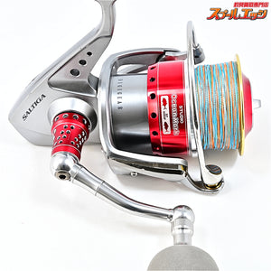【ダイワ】 10ソルティガ 6000GT SOM 80mmハンドル&EVA45mmノブ & ST6000Fスプールレッド装着 ST6500VII付 DAIWA SALTIGA