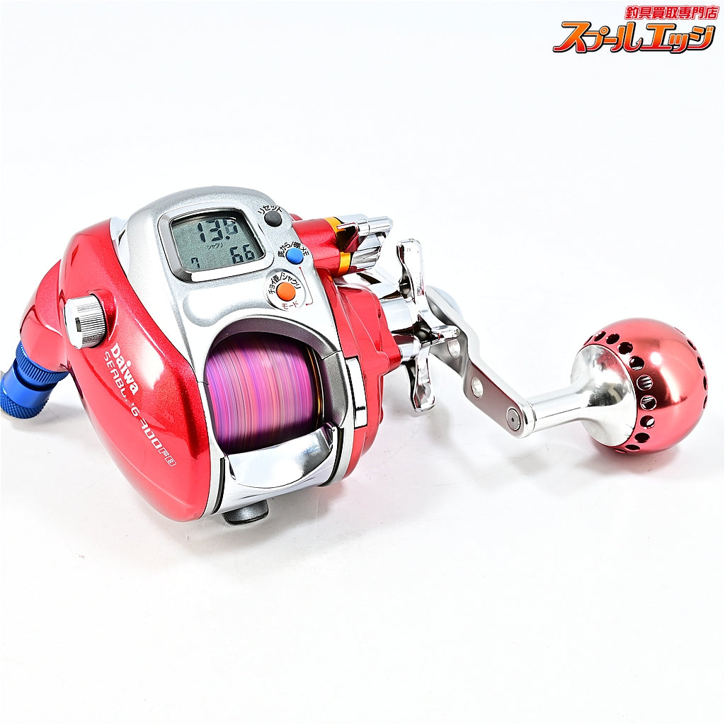 【ダイワ】 シーボーグ 300FB ウルクスパワーラウンドノブ装着 使用距離76.3km 使用206時間 DAIWA SEABORG