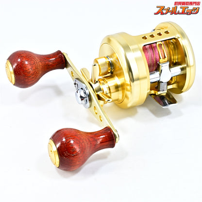 【ダイワ】 ミリオネア CV-Z 100SFR アイズファクトリー90mmダブルハンドル&エギングウッド装着 ウッドハンドルノブ&純正ハンドル付 DAIWA MILLIONAIRE