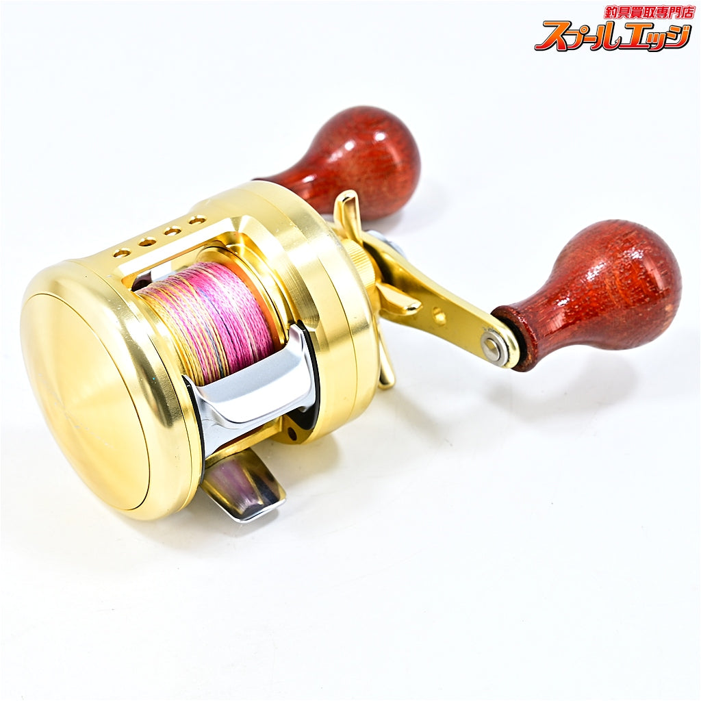 【ダイワ】 ミリオネア CV-Z 100SFR アイズファクトリー90mmダブルハンドル&エギングウッド装着 ウッドハンドルノブ&純正ハンドル付 DAIWA MILLIONAIRE