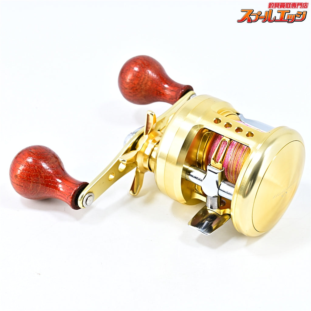 【ダイワ】 ミリオネア CV-Z 100SFR アイズファクトリー90mmダブルハンドル&エギングウッド装着 ウッドハンドルノブ&純正ハンドル付 DAIWA MILLIONAIRE