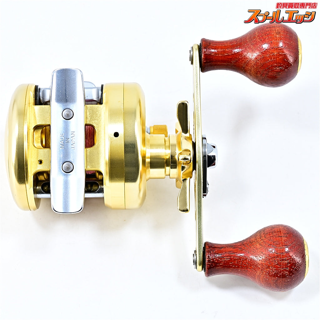 【ダイワ】 ミリオネア CV-Z 100SFR アイズファクトリー90mmダブルハンドル&エギングウッド装着 ウッドハンドルノブ&純正ハンドル付 DAIWA MILLIONAIRE